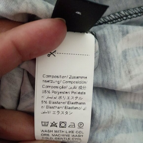 SHEIN LUNE Tropical Print Twist V-Neck Sleeveless Dress M Vacation Vibes - Picture 7 of 8